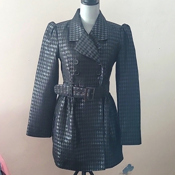 Candie's Jackets & Blazers - Candie's Brand Black Button Down Coat With Belt, Size: L